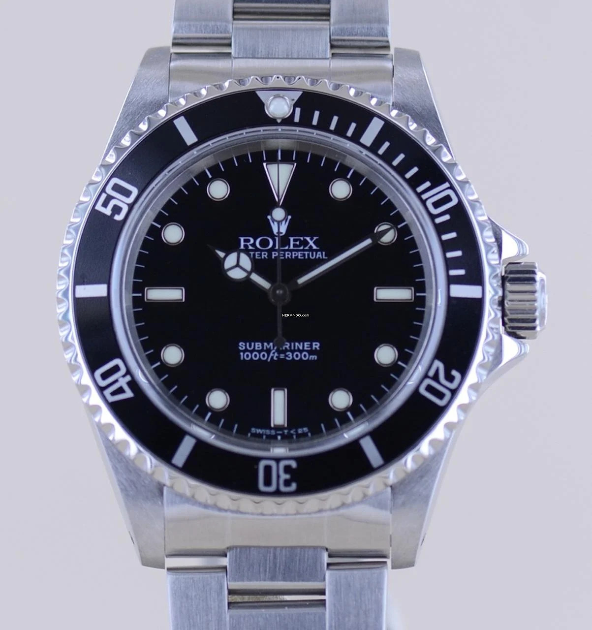  Rolex Submariner (No Date) 14060 No-Date 2-Liner Tritium Oysterband 1999 Taucher B+P </h1> 