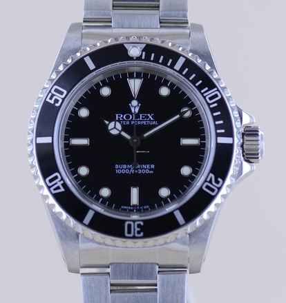 Rolex Submariner (No Date) 14060 No-Date 2-Liner Tritium Oysterband 1999 Taucher B+P </h1> 