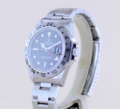 Thumbnail von Rolex Explorer II 16570 black Dial Tritium schwarz Klassiker S-Serie GMT 1995 B+P </h1>