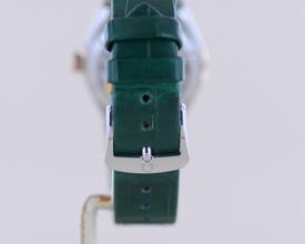 Thumbnail von Omega Constellation Ladies Stahl Sedna Rose Diamond Green Stone Dial Metas 29mm B+P </h1>