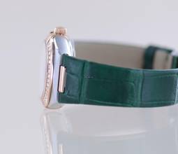 Thumbnail von Omega Constellation Ladies Stahl Sedna Rose Diamond Green Stone Dial Metas 29mm B+P </h1>
