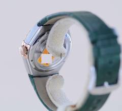 Thumbnail von Omega Constellation Ladies Stahl Sedna Rose Diamond Green Stone Dial Metas 29mm B+P </h1>