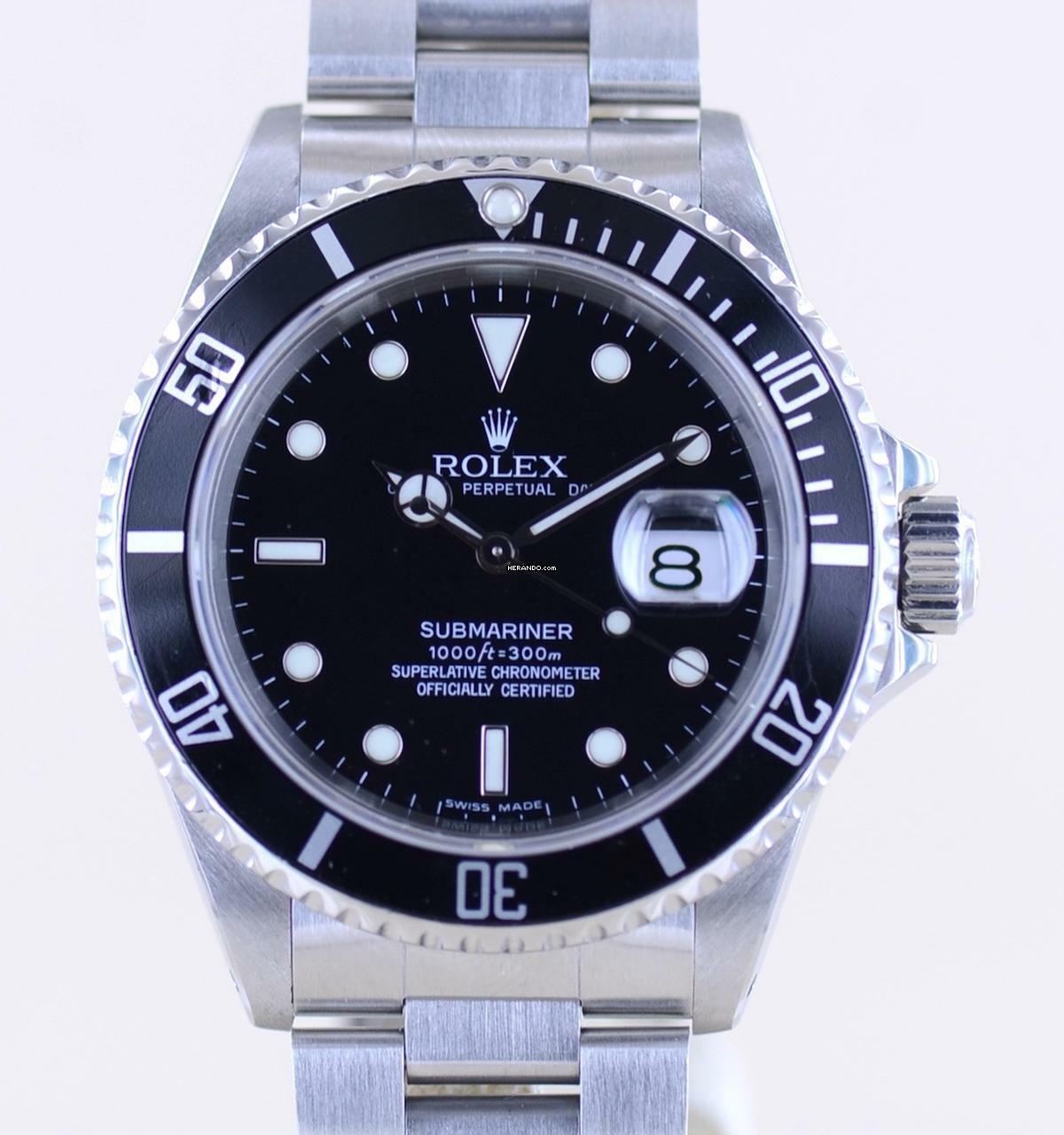  Rolex Submariner Date 16610 Klassiker N-Serie Diver 1991 Taucheruhr  