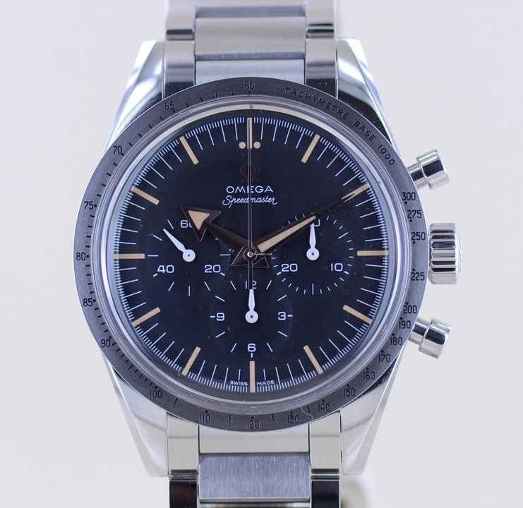  Omega Speedmaster 57 Co-Axial Trilogy 39mm Limited Broad Arrow Cal 1861 B+P 