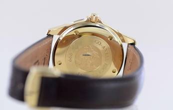 Thumbnail von Omega De Ville Co-Axial Limited 38mm 18K Gold Pie Pan Co-Axial Chronometer B+P rar </h1>