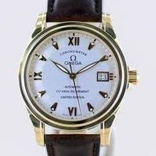 Thumbnail von Omega De Ville Co-Axial Limited 38mm 18K Gold Pie Pan Co-Axial Chronometer B+P rar </h1>