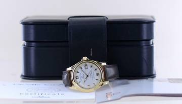 Thumbnail von Omega De Ville Co-Axial Limited 38mm 18K Gold Pie Pan Co-Axial Chronometer B+P rar </h1>