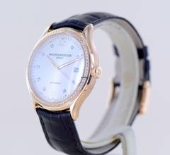 Thumbnail von Baume & Mercier Clifton Roségold Date Diamond Dial Automatic 39mm Dresswatch B+P </h1>