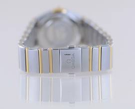 Thumbnail von Omega Constellation Ladies Lady Stahl Manhattan Champagner Diamond Dial 28mm B+P