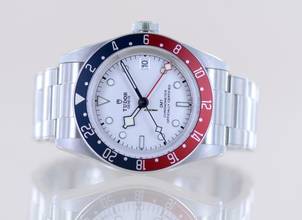 Thumbnail von Tudor Black Bay GMT RB white Dial Top Heritage Pepsi 2023 B+P Diver Stahlband </h1>