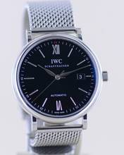 Thumbnail von IWC Portofino Automatic Date Stahl black roman Dial Stahlband 40mm Automatic B+P </h1>