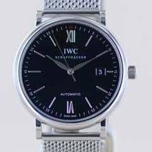 Thumbnail von IWC Portofino Automatic Date Stahl black roman Dial Stahlband 40mm Automatic B+P </h1>