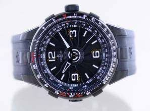 Thumbnail von Perrelet Turbine Pilot black PVD Kautschuk 48mm Automatic rar B+P </h1>