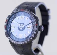Thumbnail von Perrelet Turbine Pilot black PVD Kautschuk 48mm Automatic rar B+P </h1>