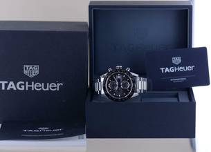 Thumbnail von TAG Heuer Carrera Calibre HEUER 01 Date Chronograph Heuer 01 grey Dial Ceramic 43mm Automatic B+P </h1>