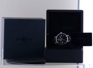 Thumbnail von Bell & Ross Vintage Heritage Steel Automatic 45mm black Dial Power Reserve Flieger B+P