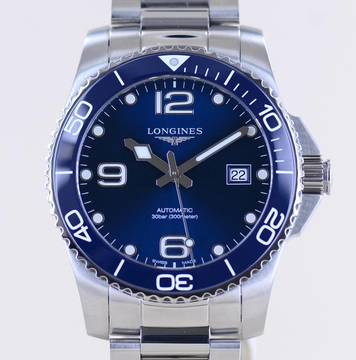  Longines HydroConquest Diver Stahl Automatic blue Dial 41mm B+P Sport </h1> 