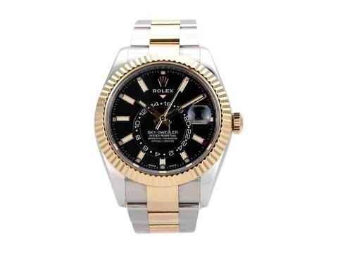  Rolex Sky-Dweller Edelstahl / Gelbgold Ref. 326933 schwarzes Zifferblatt </h1> 