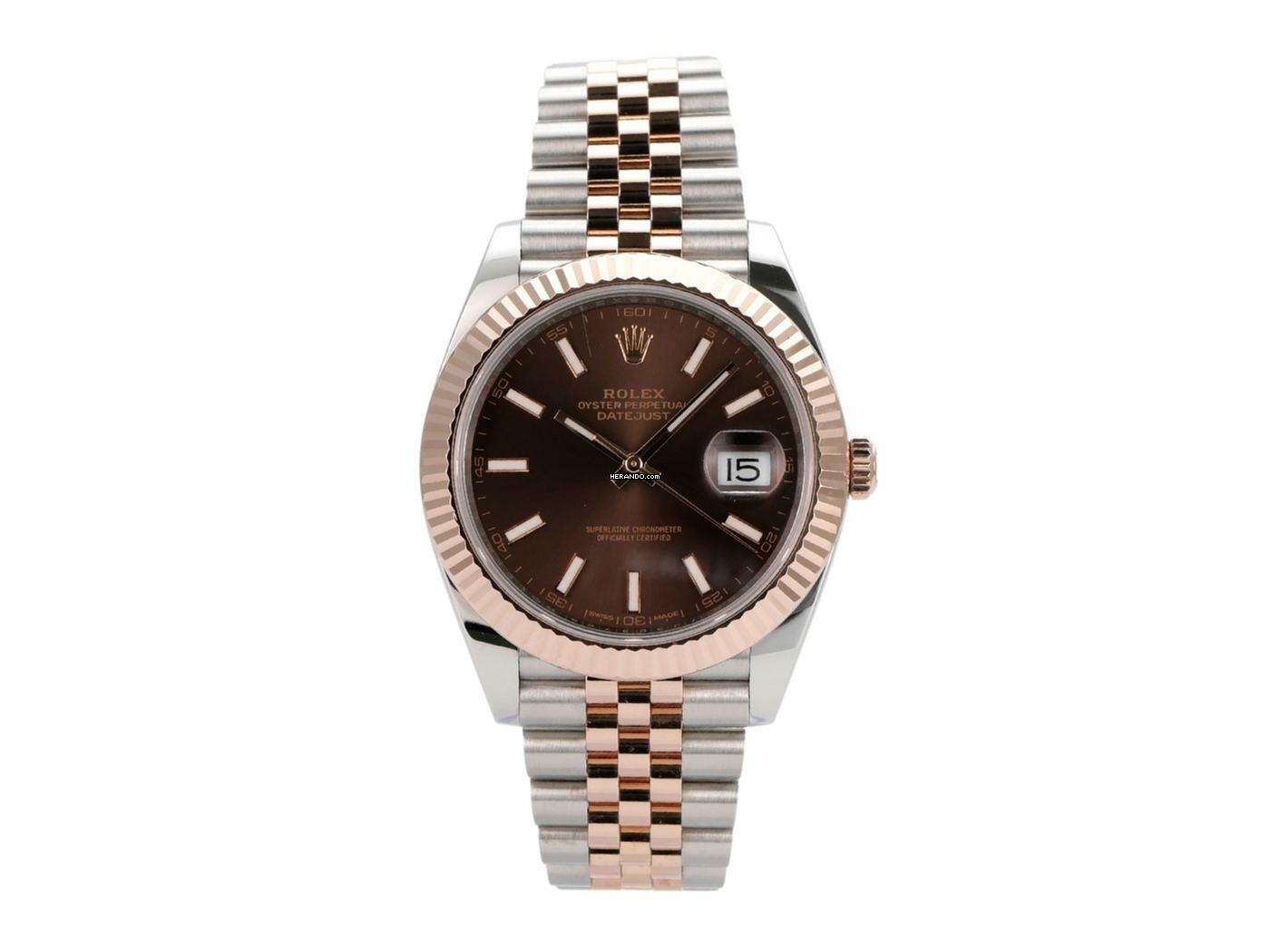 Rolex Datejust 41 Edelstahl Everose-Gold Ref. 126331 Choco Jubile-Band </h1>