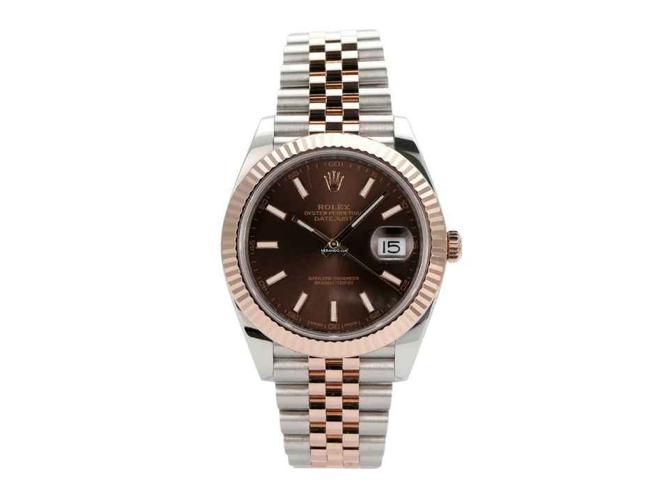  Rolex Datejust 41 Edelstahl Everose-Gold Ref. 126331 Choco Jubile-Band </h1> 