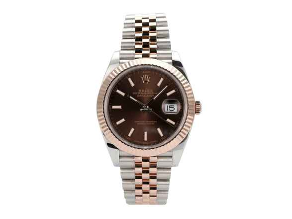  Rolex Datejust 41 Edelstahl Everose-Gold Ref. 126331 Choco Jubile-Band </h1> 