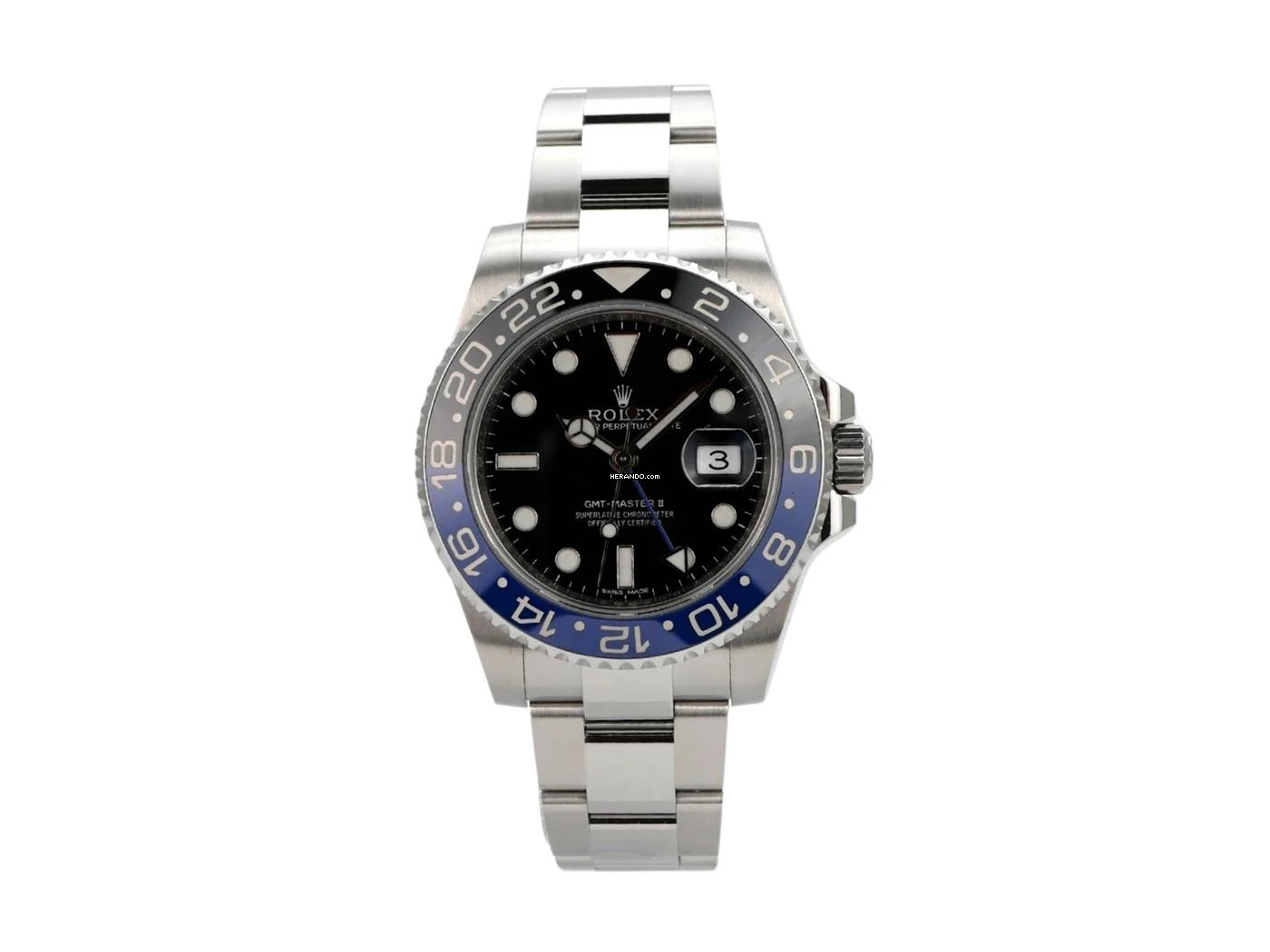 Rolex GMT-Master II Edelstahl Ref. 116710BLNR