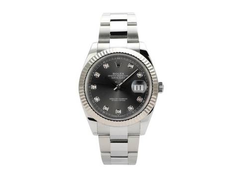  Rolex Datejust 41 Edelstahl Weißgold 126334 Rhodium Diamant </h1> 