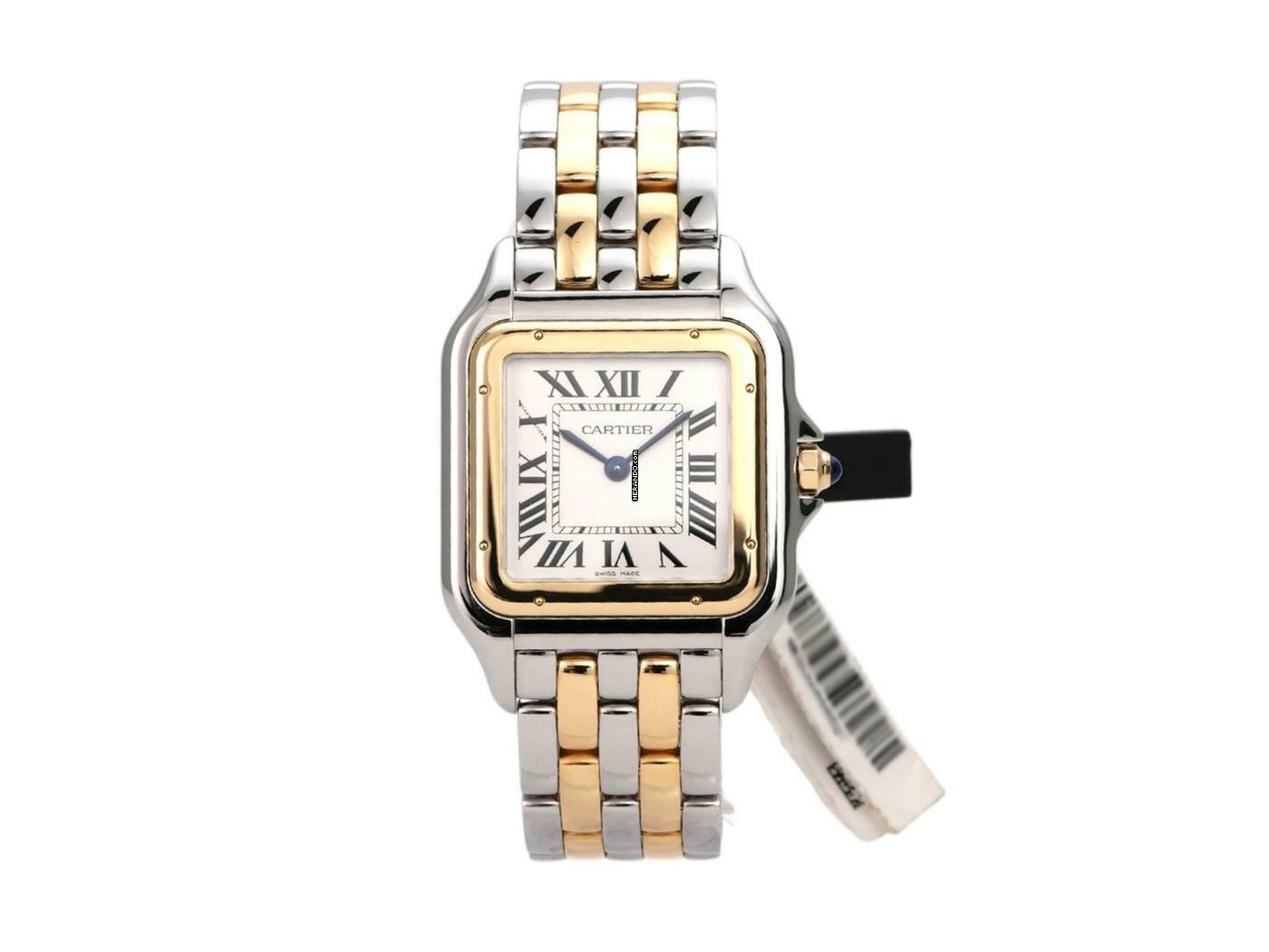  Cartier Panthère de Cartier großes Modell Edelstahl / Gelbgold Ref. W2PN0012 