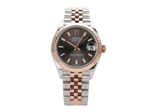  Rolex Datejust 31 Oystersteel Everose-Gold Ref. 278271 Grau Jubile-Band </h1> 