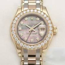 Thumbnail von Rolex Lady-Datejust Pearlmaster 29mm 80298 Tridor 750 Diamanten Perlmutt Automatik Lady 18kt Gold </h1>