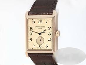 Thumbnail von Patek Philippe Gondolo 5109 R Rosegold 750 2006 Leder Handauzug 18kt Gold