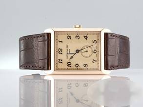 Thumbnail von Patek Philippe Gondolo 5109 R Rosegold 750 2006 Leder Handauzug 18kt Gold