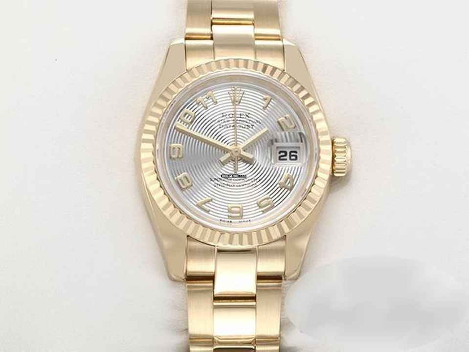  Rolex Lady-Datejust 179178 Gelbgold 750 Automatik Damen 18kt Yellow Gold Oyster-band Chronometer </h1> 