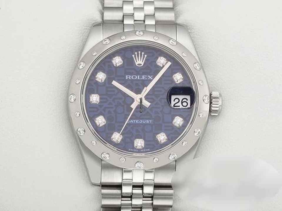 Rolex Datejust 31 31mm Medium 178344 2017 Stahl Weissgold 750 Diamanten Automatik Stainless Steel 18kt White Gold Jubilé-band Chronometer Oyster Blue Dial </h1> 