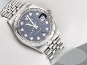 Thumbnail von Rolex Datejust 31 31mm Medium 178344 2017 Stahl Weissgold 750 Diamanten Automatik Stainless Steel 18kt White Gold Jubilé-band Chronometer Oyster Blue Dial </h1>