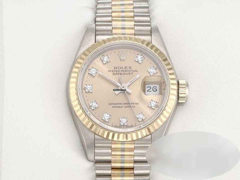  Rolex Lady-Datejust Weissgold Rosegold Gelbgold 750 Diamanten Automatik Gold </h1> 