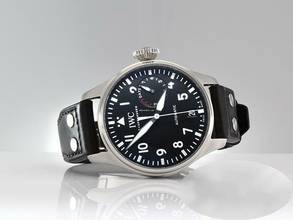 Thumbnail von IWC Große Fliegeruhr Big Pilot Grosse Fliegeruhr 46mm Iw501001 2020 Automatik Edelstahl Stahl Steel Black Dial </h1>