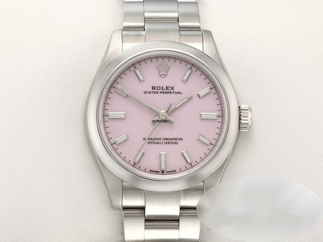 Rolex Oyster Perpetual 31 31mm 277200 Candy Pink 2021 Edelstahl Automatik Stainless Steel Oyster-band Chronometer </h1>