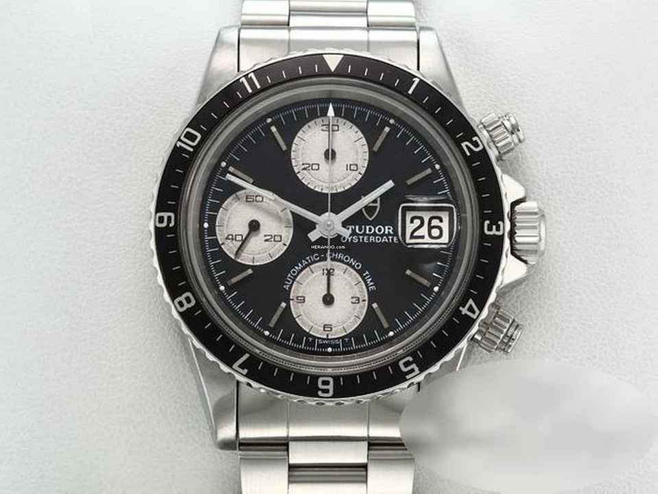  Tudor Oysterdate Big Block Chronograph 94210 Automatik Edelstahl Chrono Stahl Steel Black Dial </h1> 