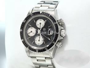 Thumbnail von Tudor Oysterdate Big Block Chronograph 94210 Automatik Edelstahl Chrono Stahl Steel Black Dial </h1>