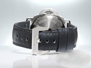 Thumbnail von Panerai Luminor Base Logo Marina Base Logo 44mm Pam00000 2015 Edelstahl Handaufzug Steel Black Dial </h1>