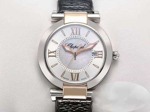  Chopard Imperiale 36mm Stahl Rosegold 750 388532 Perlmutt Lederband 18kt Rose Gold Steel </h1> 
