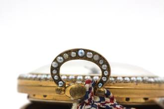 Thumbnail von Leo Juvet Huge Antique Pocket Watch Chinese Market Enamel Ultra Rare