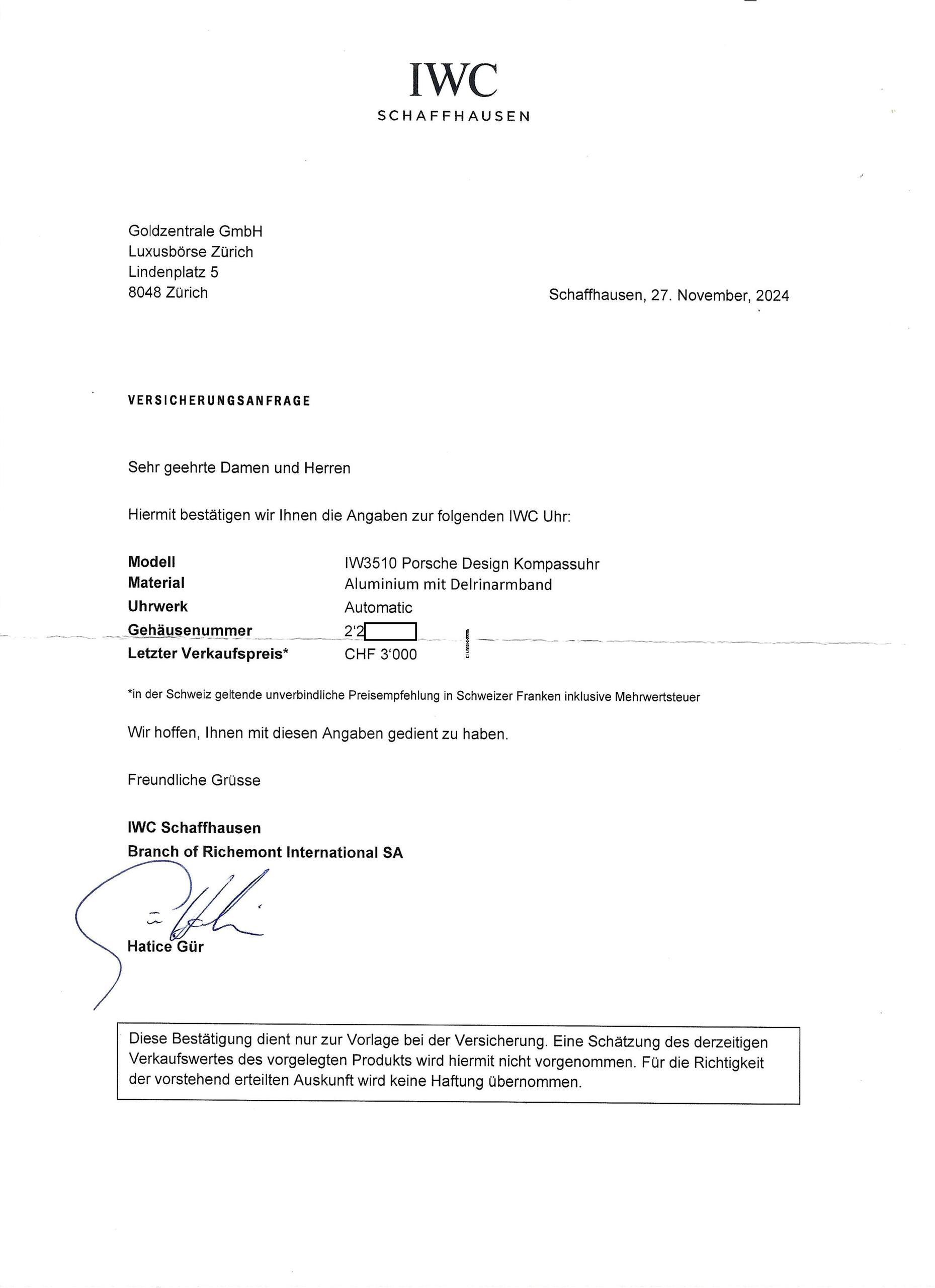 Thumbnail von IWC Porsche Design Compass Reference 3510