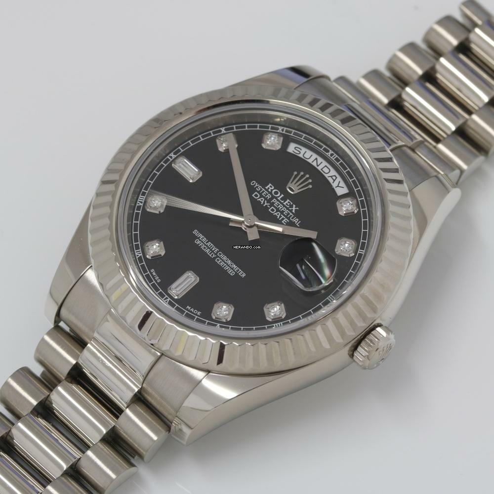 Thumbnail von Rolex Day-Date II Black Dial Ref.218239