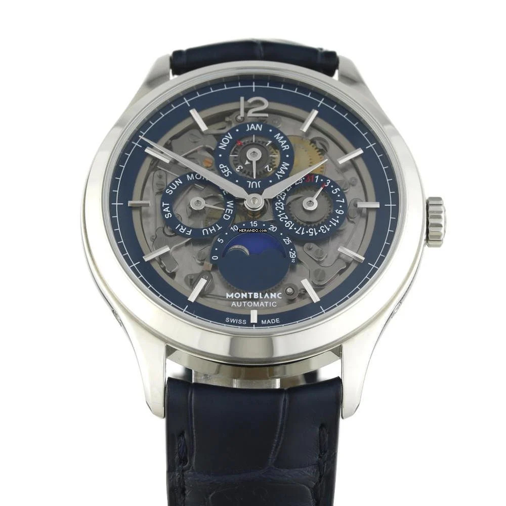  Montblanc Heritage Chronométrie Perpetual Calendar Chronométrie Skeleton Ref.118513 </h1> 