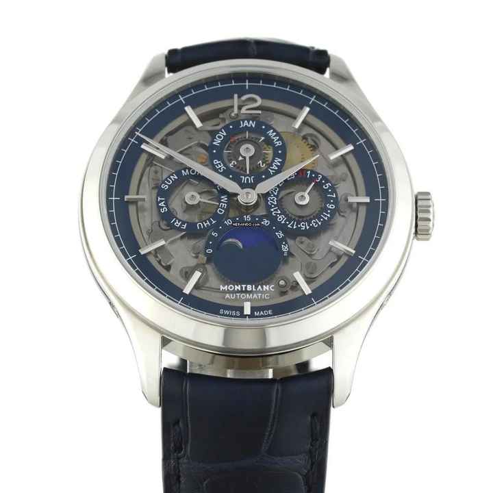  Montblanc Heritage Chronométrie Perpetual Calendar Chronométrie Skeleton Ref.118513 </h1> 