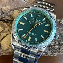 Thumbnail von Rolex Milgauss Milgauss Custom Damast - FULLSET 2009 LC100 - Ref. 116400GV </h1>