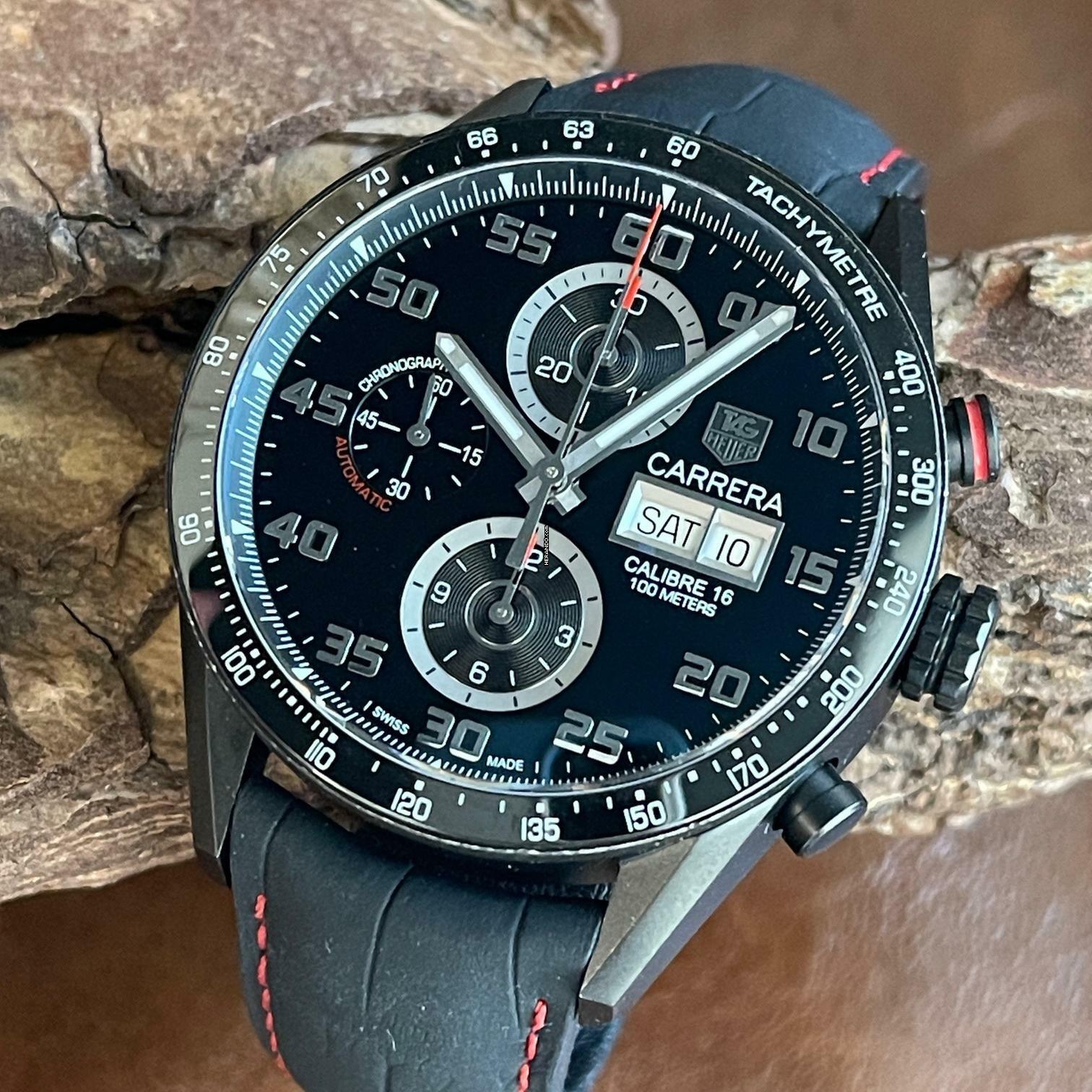 TAG Heuer Carrera Calibre 16 Black - Ref. CV2A81 </h1>