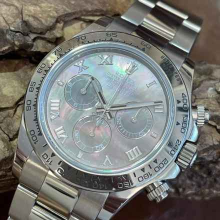  Rolex Daytona Daytona - Weißgold - Tahiti MoP - Papiere 2017 - Ref. 116509  